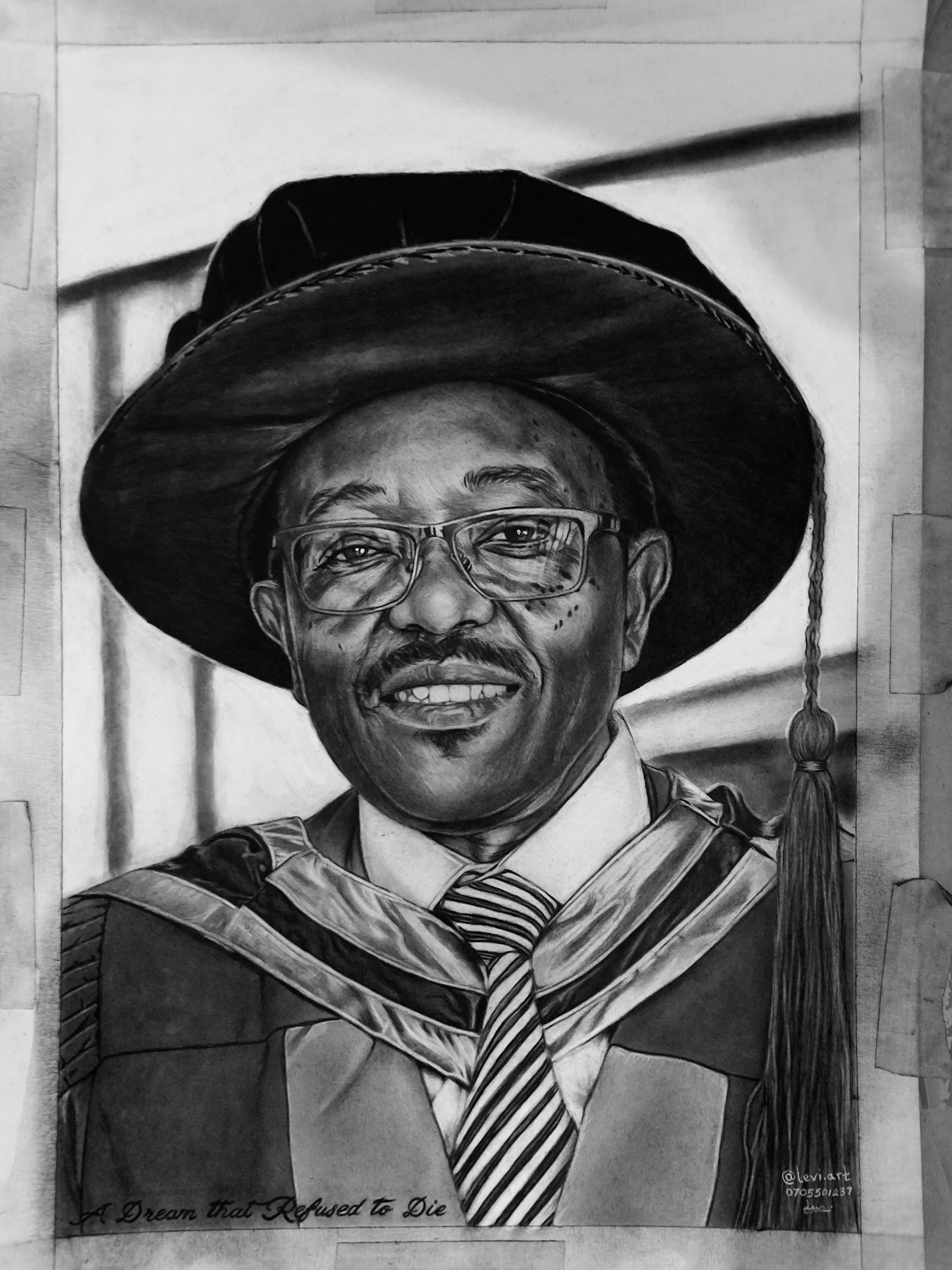 A3 Charcoal Portrait (C.K), Client Commission Portraits