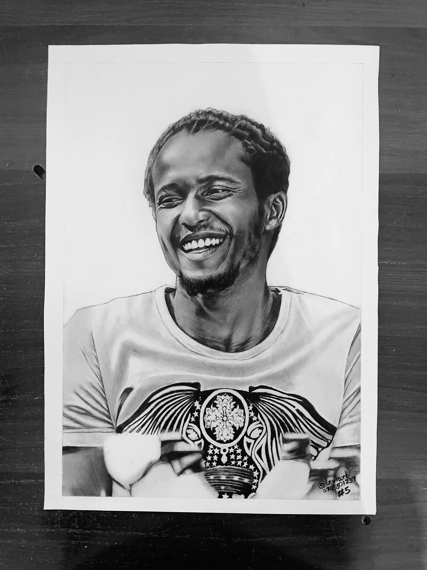 A3 Charcoal Portrait (P.K.)